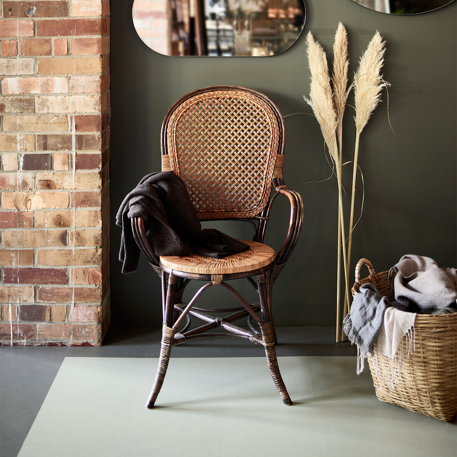Linoleumgolv Forbo Marmoleum Click Orbit Grå 30x30cm med Klicksystem
