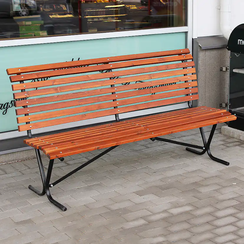 Utesoffa Eden Wood Göteborg Trädgårdsbänk