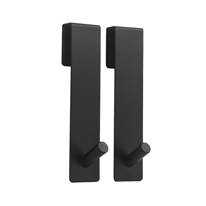 Duschväggskrok Noko matt-black 2-pack Svart