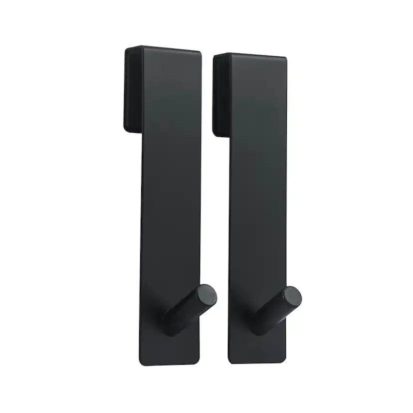 Duschväggskrok Noko matt-black 2-pack Svart