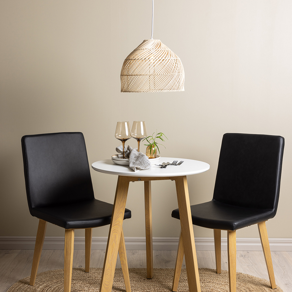 Matgrupp Venture Home Leonora Ø65 cm med 2 st Today stolar