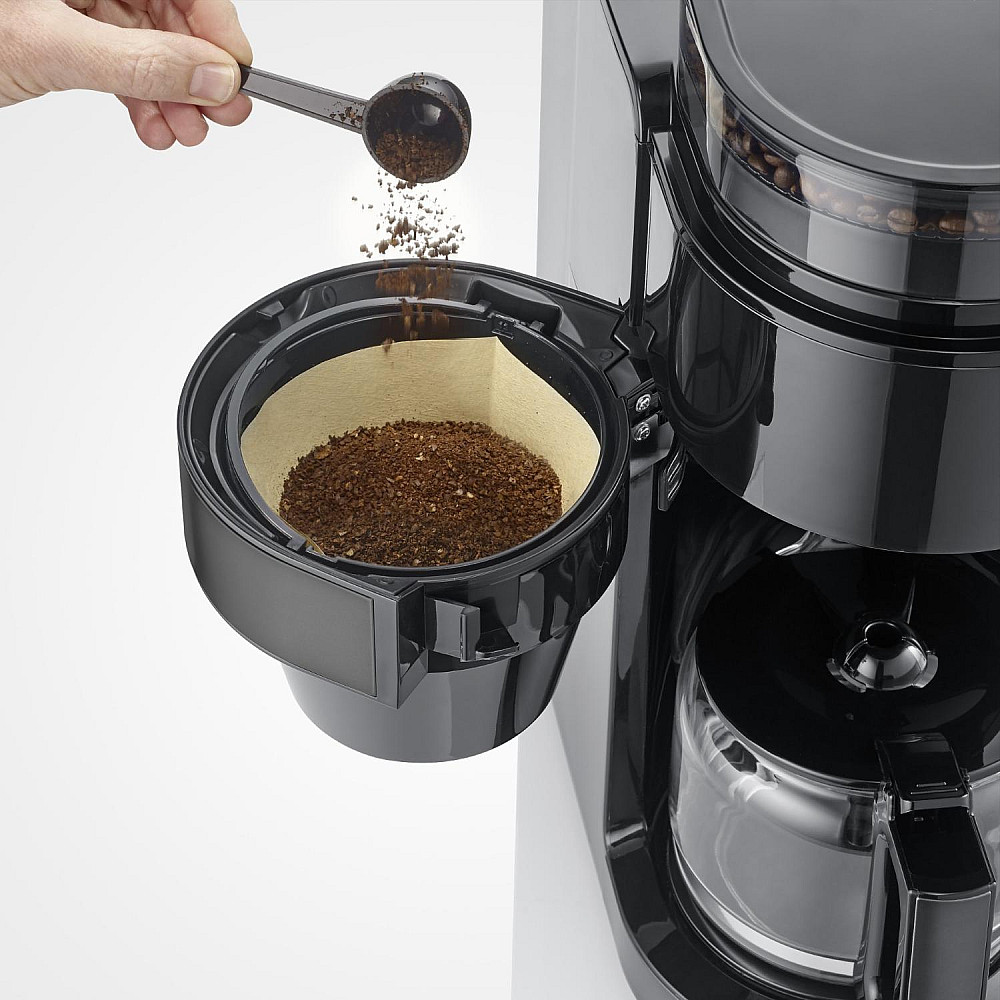 Kaffebryggare med kvarn Severin Dark Inox KA 4830