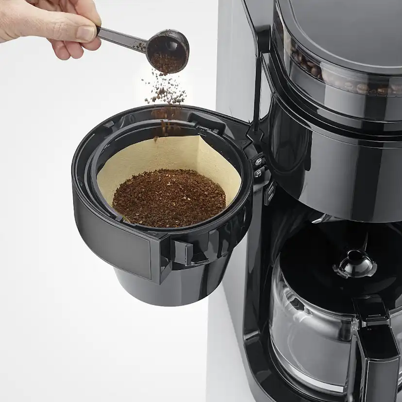 Kaffebryggare med kvarn Severin Dark Inox KA 4830