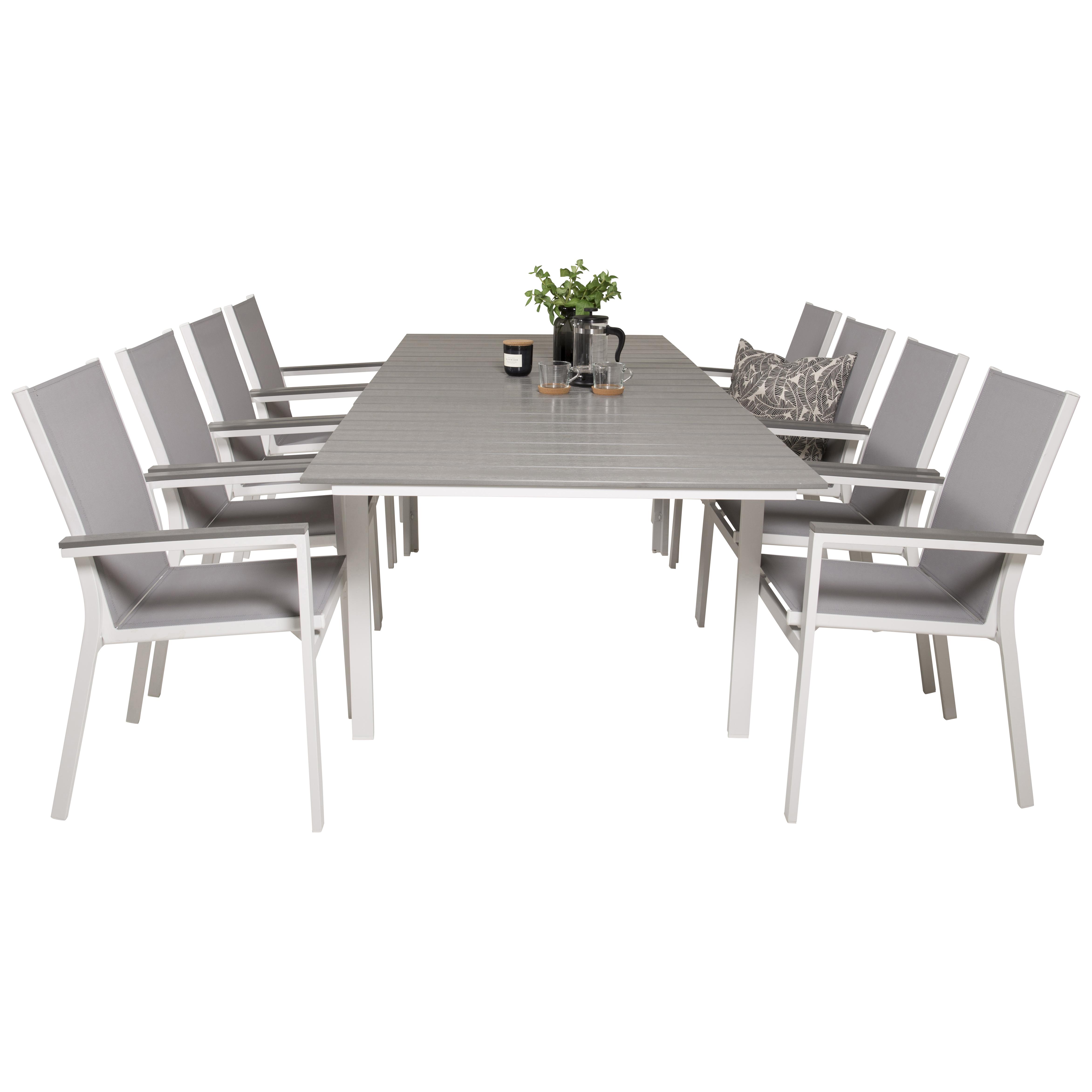 Matgrupp Venture Home Lova 160/240 med 8 Pincy Stolar