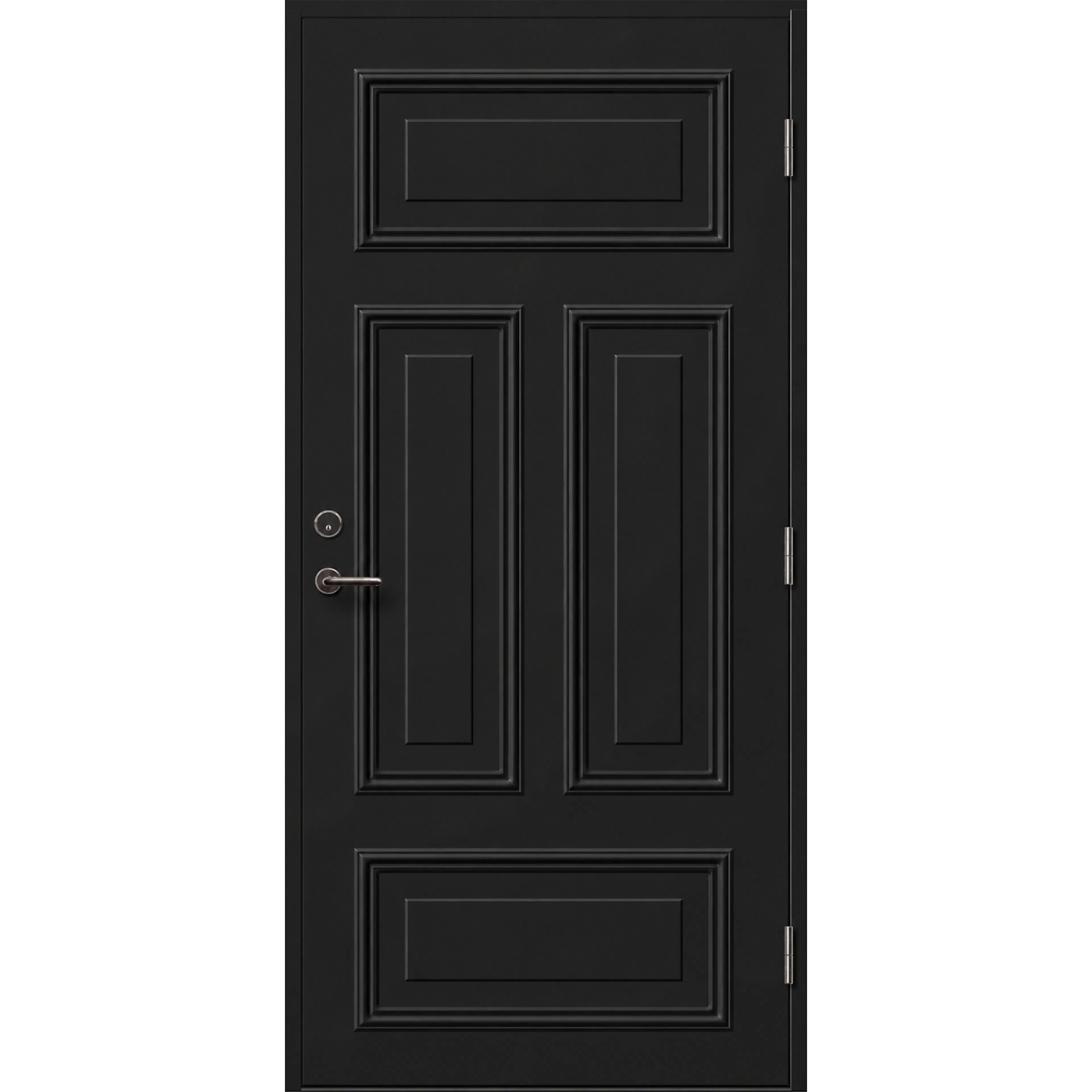 Ytterdörr Skandinaviska Dörrar Klassisk dekordörr Kalmar: 9x21, S-9000-N, Svart