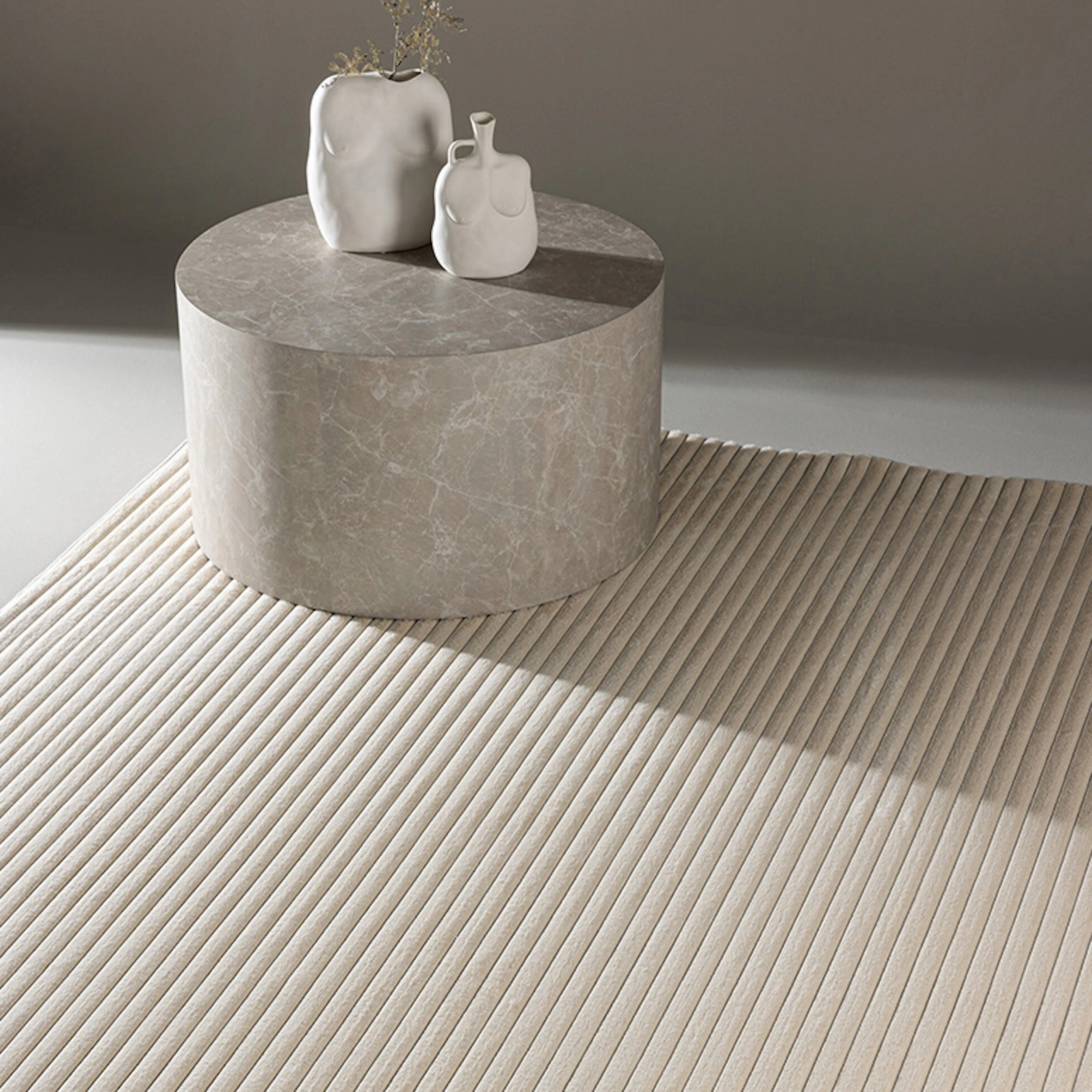 Miller 100 % polyester - 200*290-  -Rectangular-Creme Mått: 200x290 cm