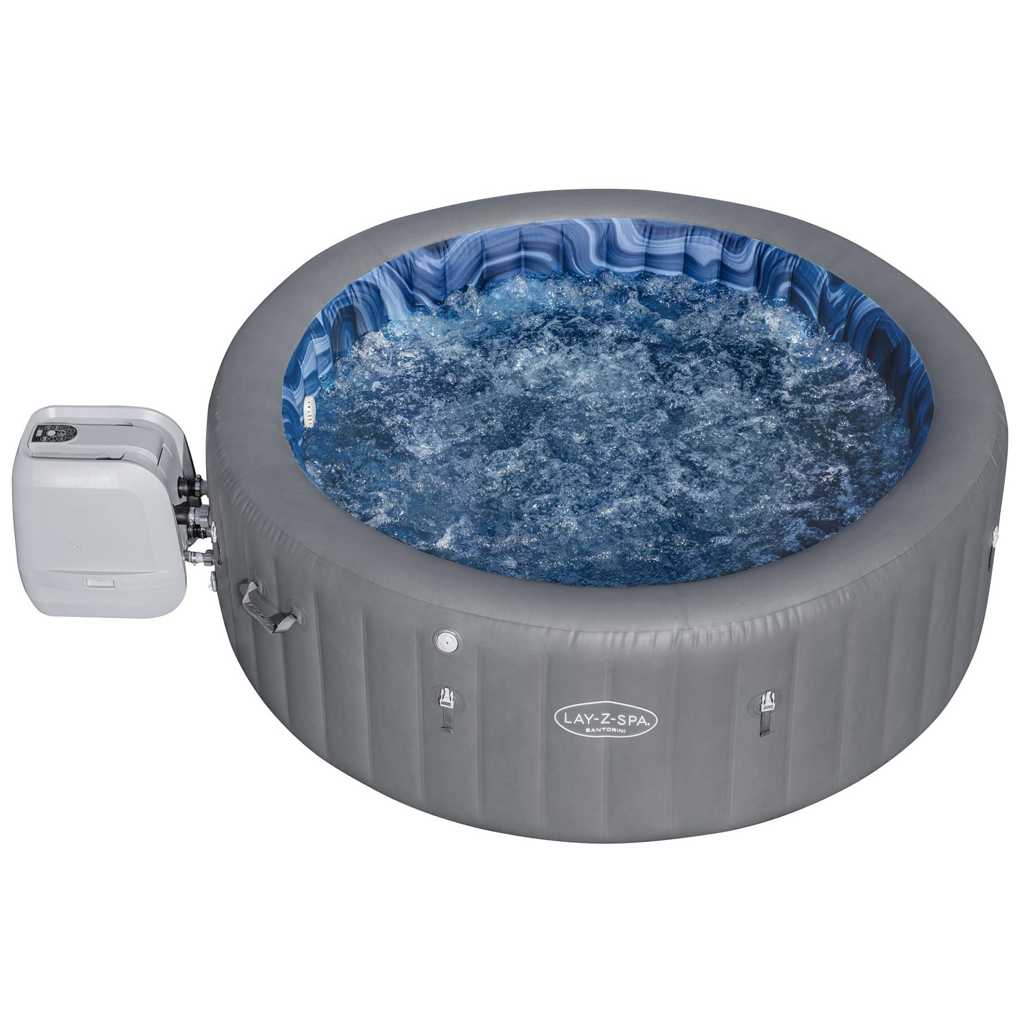 Uppblåsbart Spabad Bestway Lay-Z Santorini Hydrojet Pro