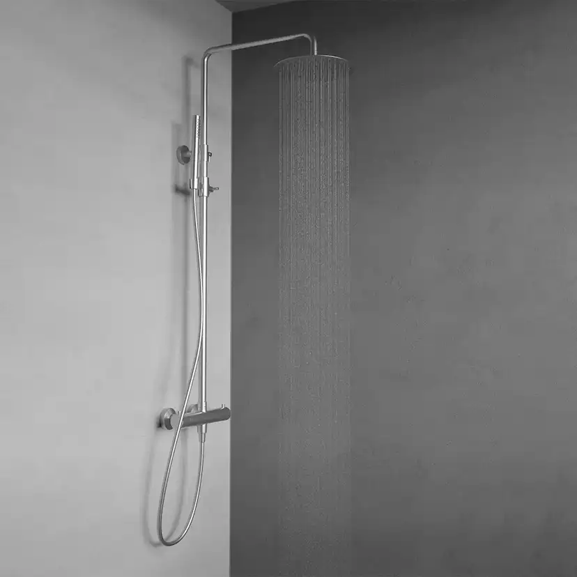 Takduschset Scandtap Steel Pleasure 2 Stål Rostfritt Stål