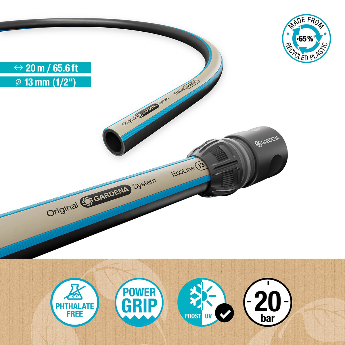 Slang Gardena EcoLine 1/2 tum 20 m