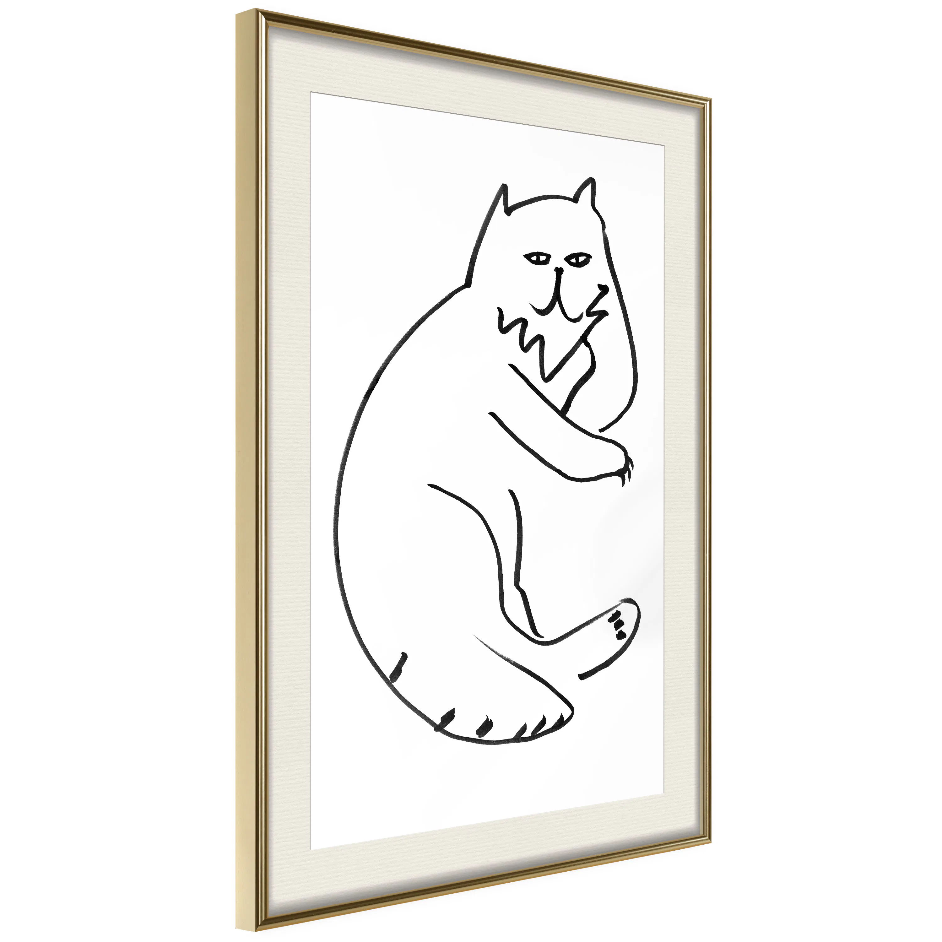 Poster Artgeist Affisch Cat Relaxing