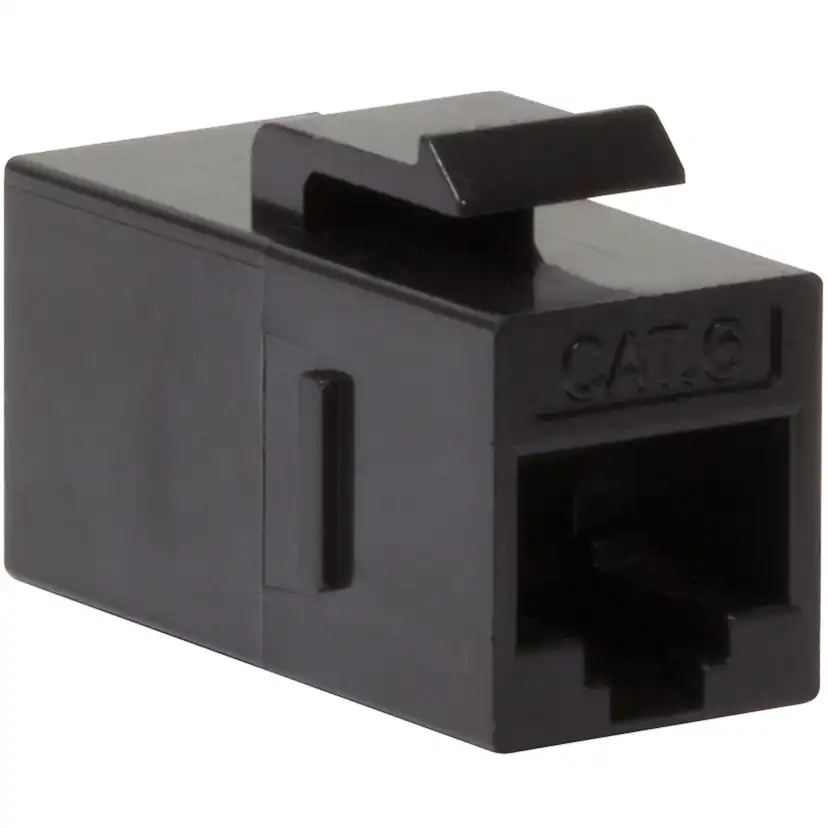 Tillbehör Hemelektronik LogiLink Keystone Inline-koppling Cat6 UTP Svart