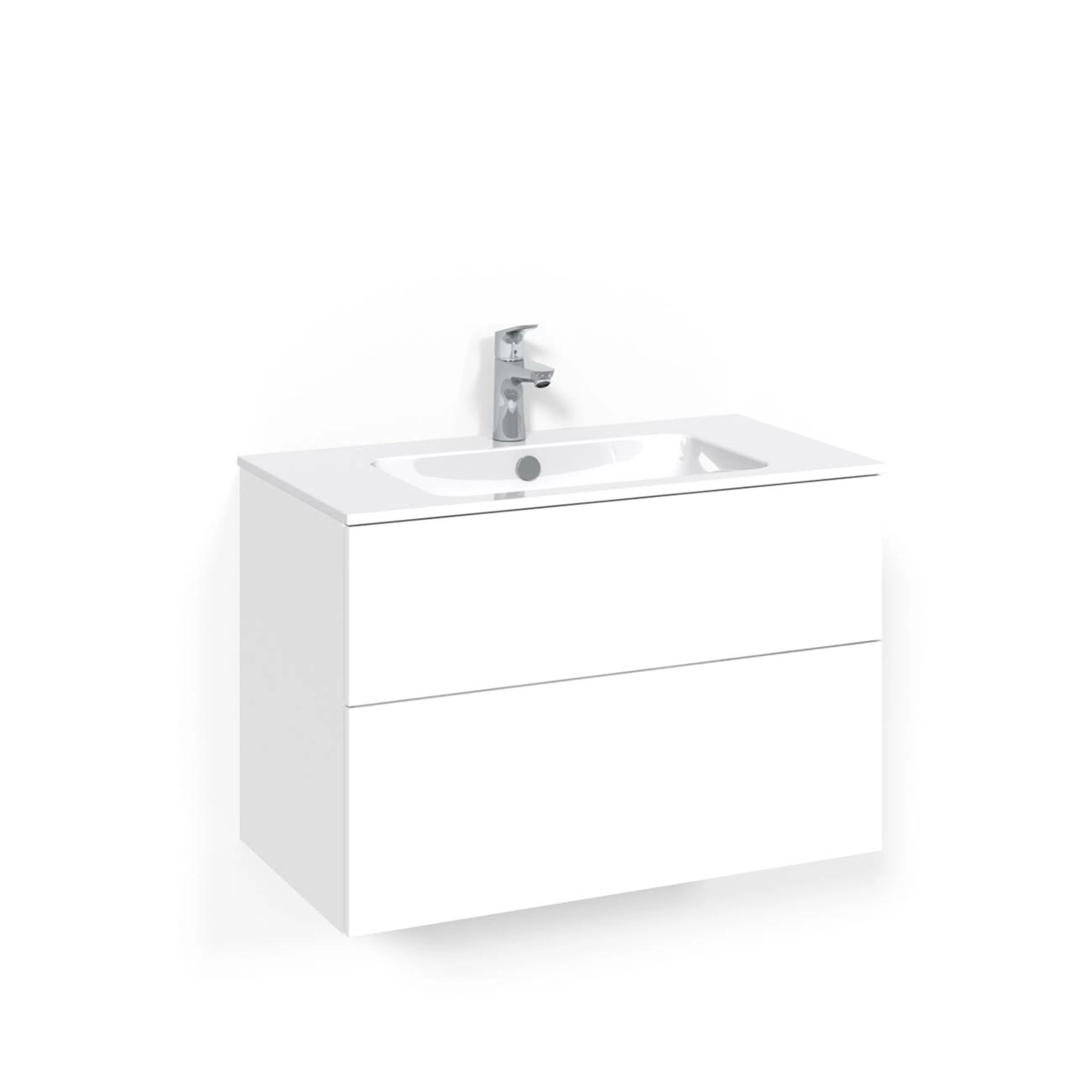 Crown Kom 80x45 Vit Pl L14 Bredd 800 mm, Vit, Utan handtag
