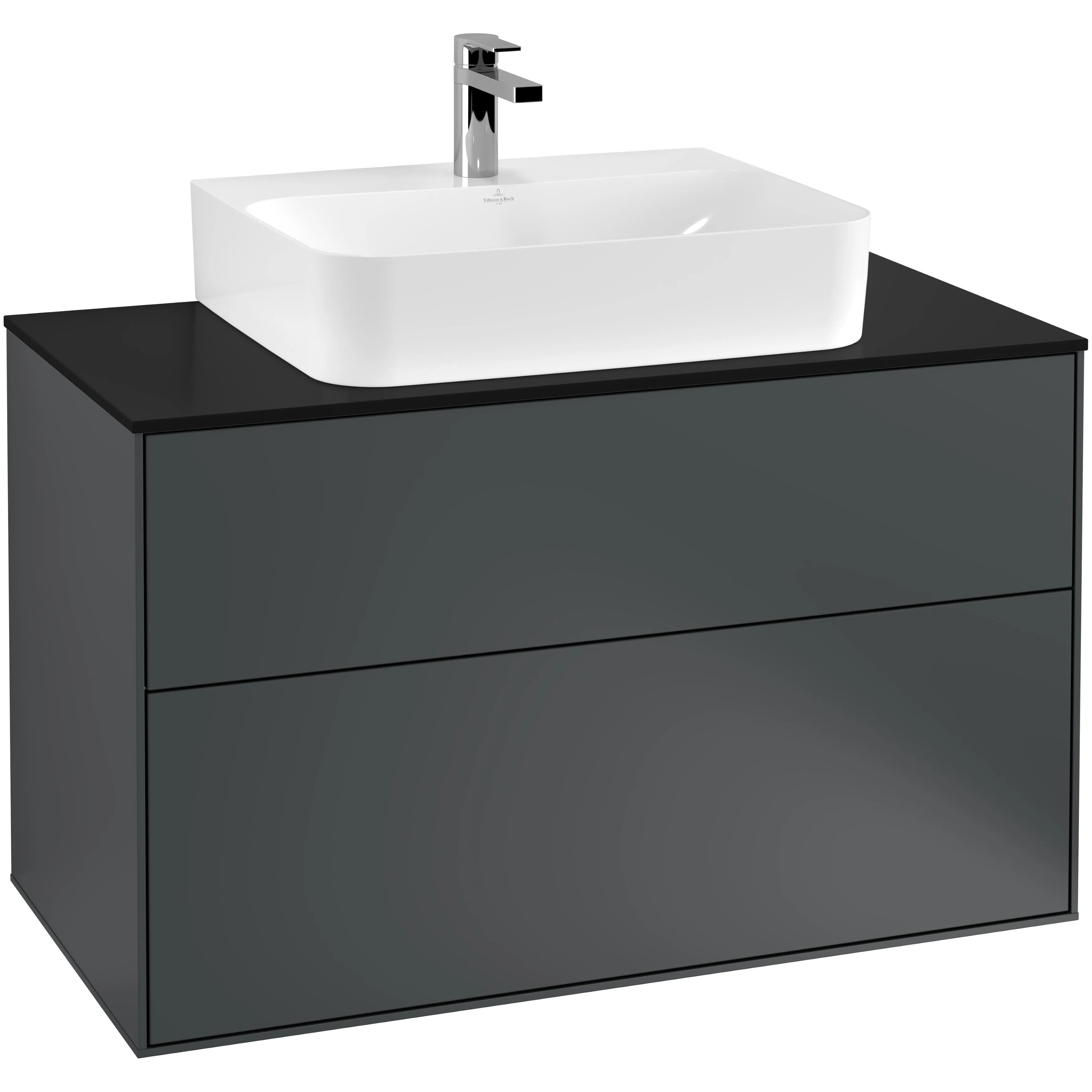 Tvättställsskåp Villeroy & Boch Finion med 2 Lådor och Bänkskiva för Centrerat Tvättställ