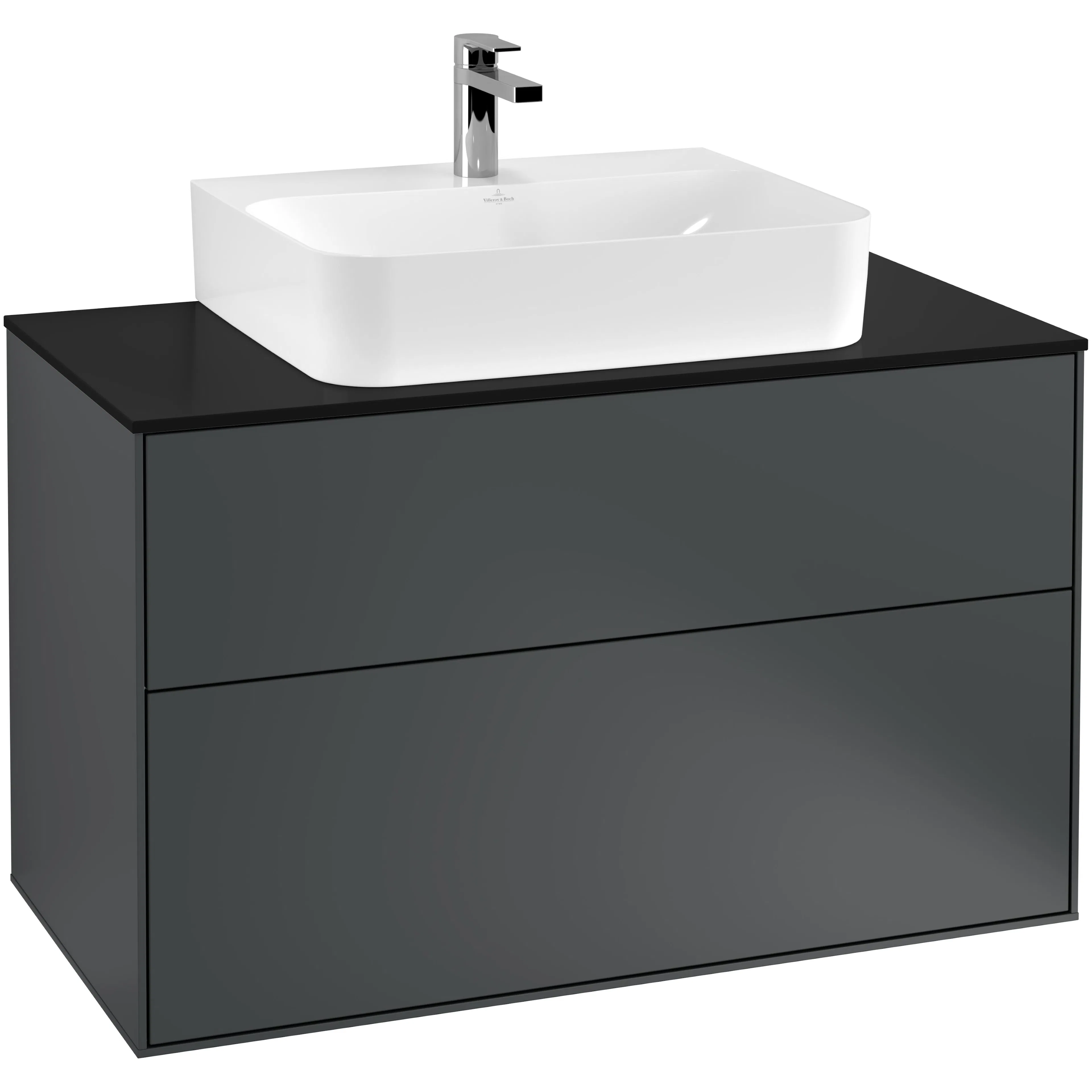 Tvättställsskåp Villeroy & Boch Finion med 2 Lådor och Bänkskiva för Centrerat Tvättställ