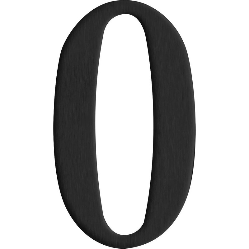 BREVLÅDESIFFRA 0 SVART Svart, 0