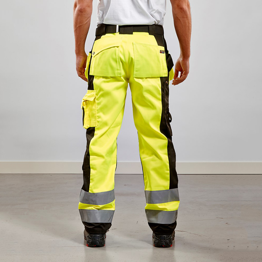 Byxa med spikfickor varsel Gul/Svart D92 Storlek: D92, Gul/Svart