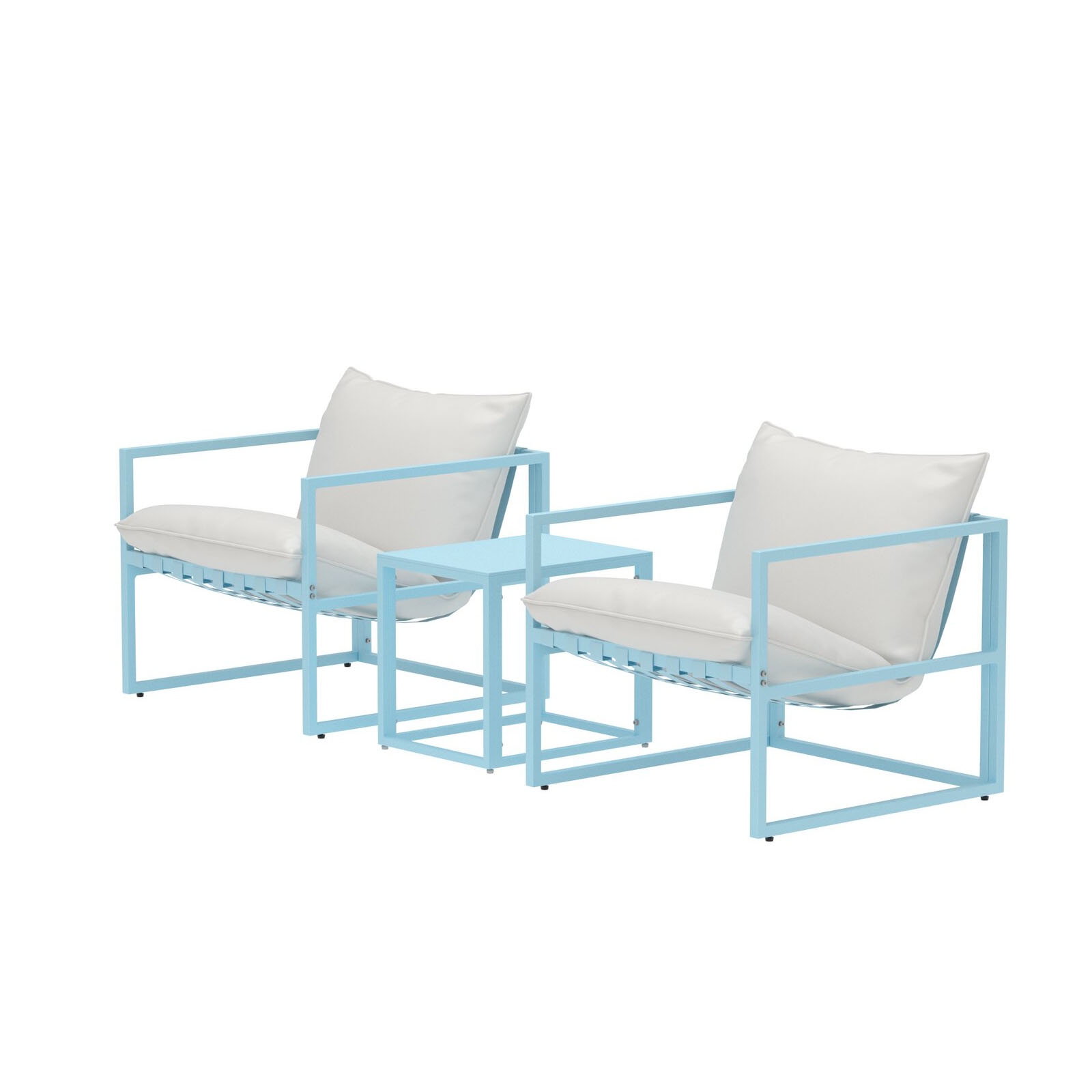 Messina Lounge Set - Light Blue / Beige Light Blue