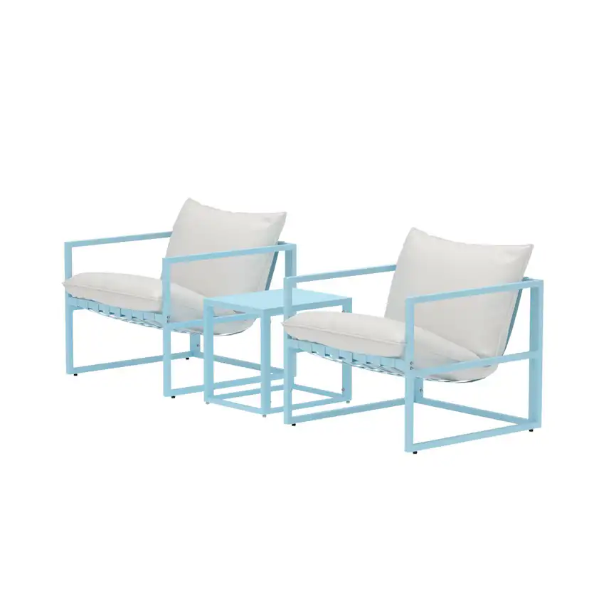 Messina Lounge Set - Light Blue / Beige Light Blue