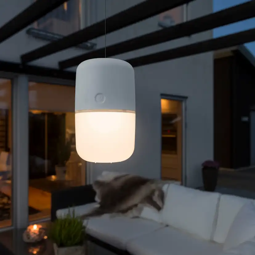 Solcell/USB-Lampa Gnosjö Konstsmide Assisi Hängande/Stående LED