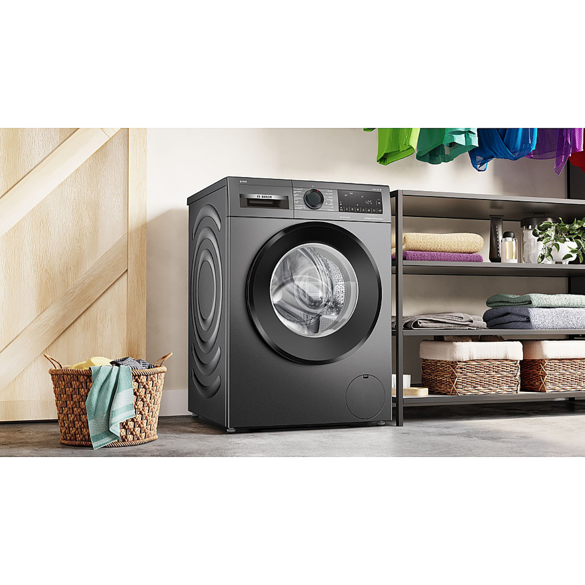 Frontmatad Tvättmaskin Bosch WGG244RFSN Serie 6 i-DOS Rostfri