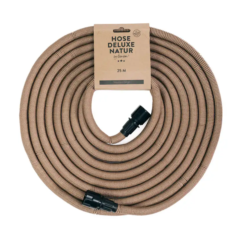 Trädgårdsslang Deluxe - Natur 25m Natur, Längd: 25 m