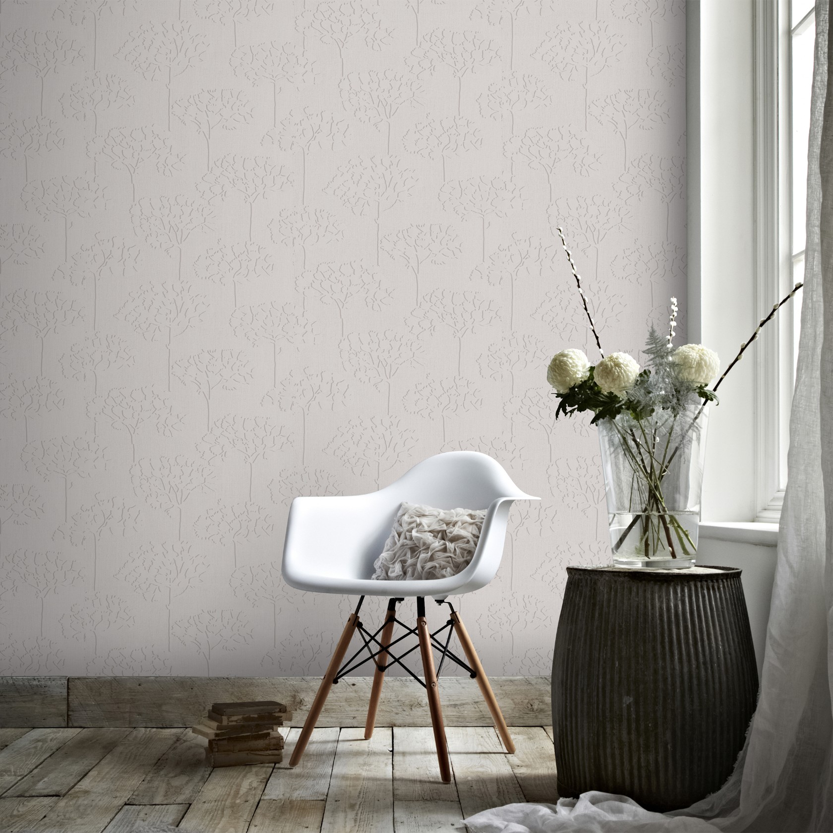 Tapet Superfresco Easy Betong Blommor 30-427