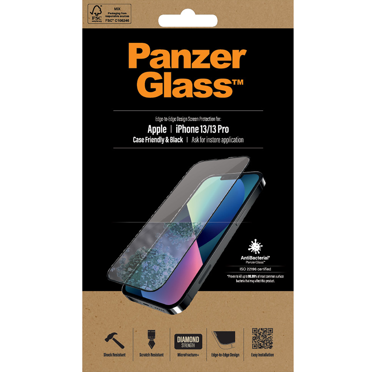 Skärmskydd PanzerGlass Apple iPhone 13/13 Pro Case Friendly AB