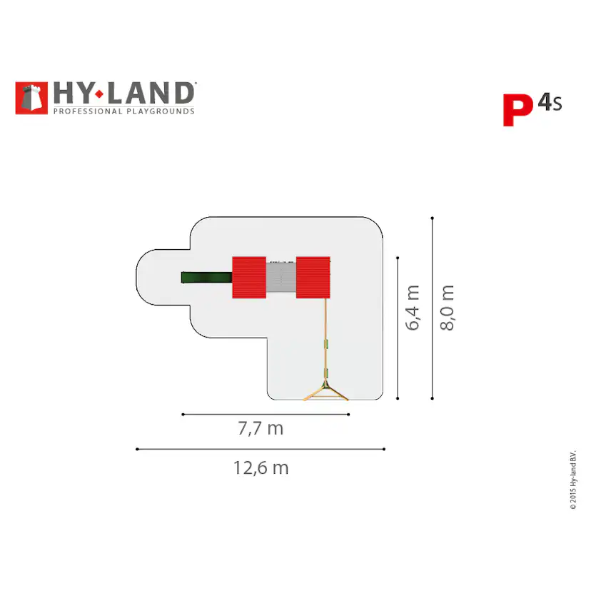 Klätterställning Hy-Land Projekt 4 + Swingmodul