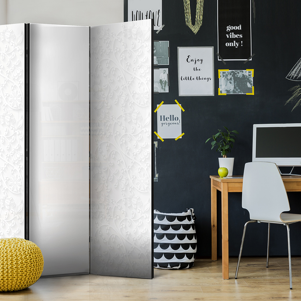 Rumsavdelare Skärmvägg Arkiio Room Divider – Floral Pattern I 135x172 cm