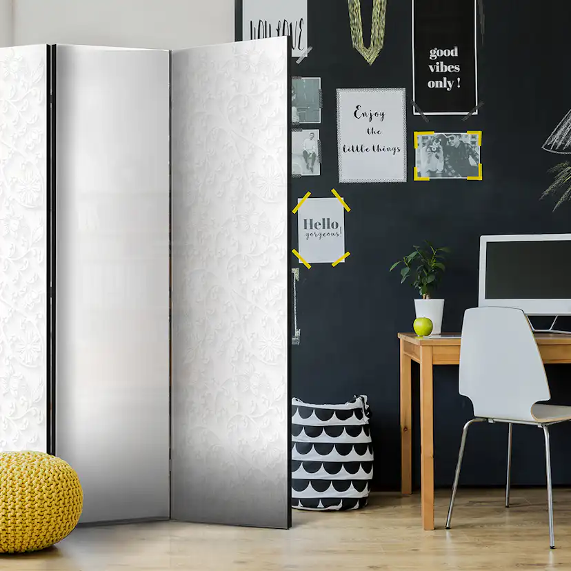 Rumsavdelare Skärmvägg Arkiio Room Divider – Floral Pattern I 135x172 cm