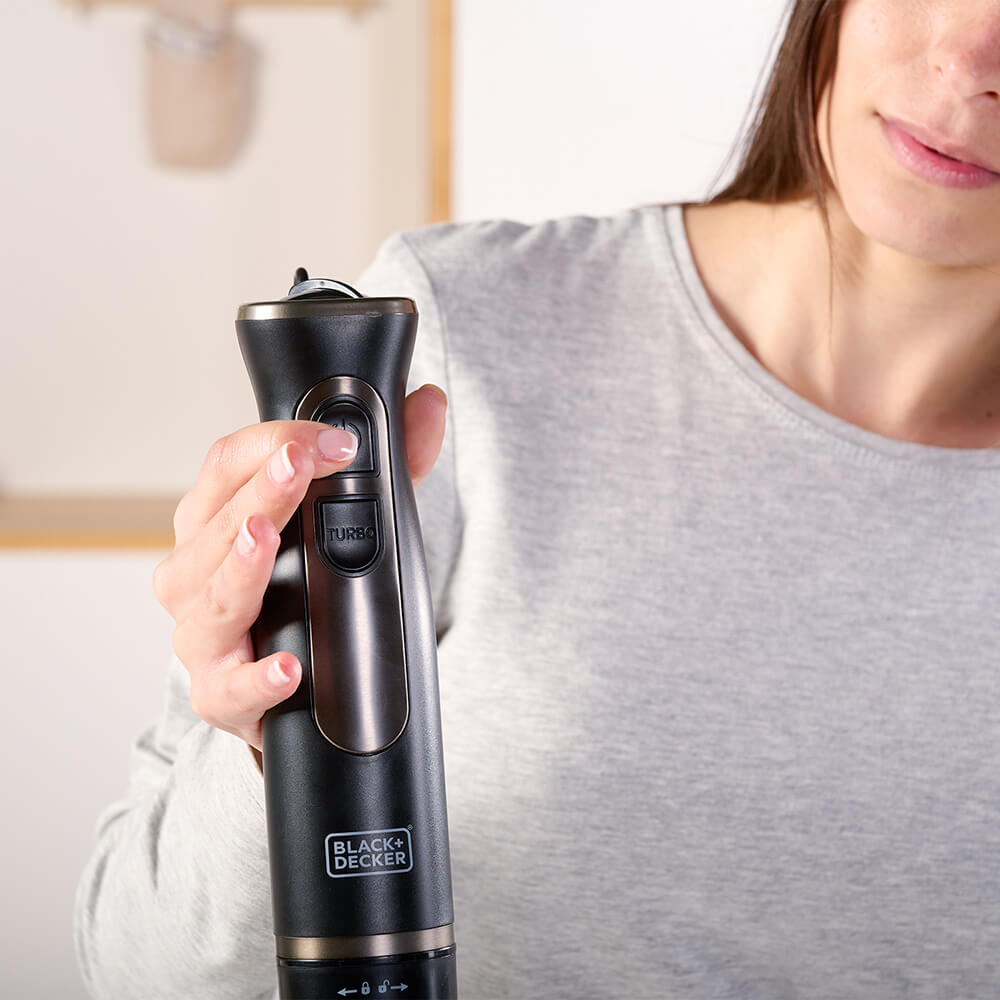 Stavmixer Black+Decker 800W Svart Tillbehör