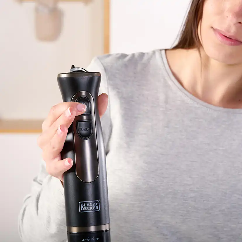 Stavmixer Black+Decker 800W Svart Tillbehör