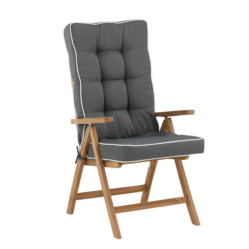 Dyna Venture Home Fura Grå till Positionsstol Utomhus, 3-pack