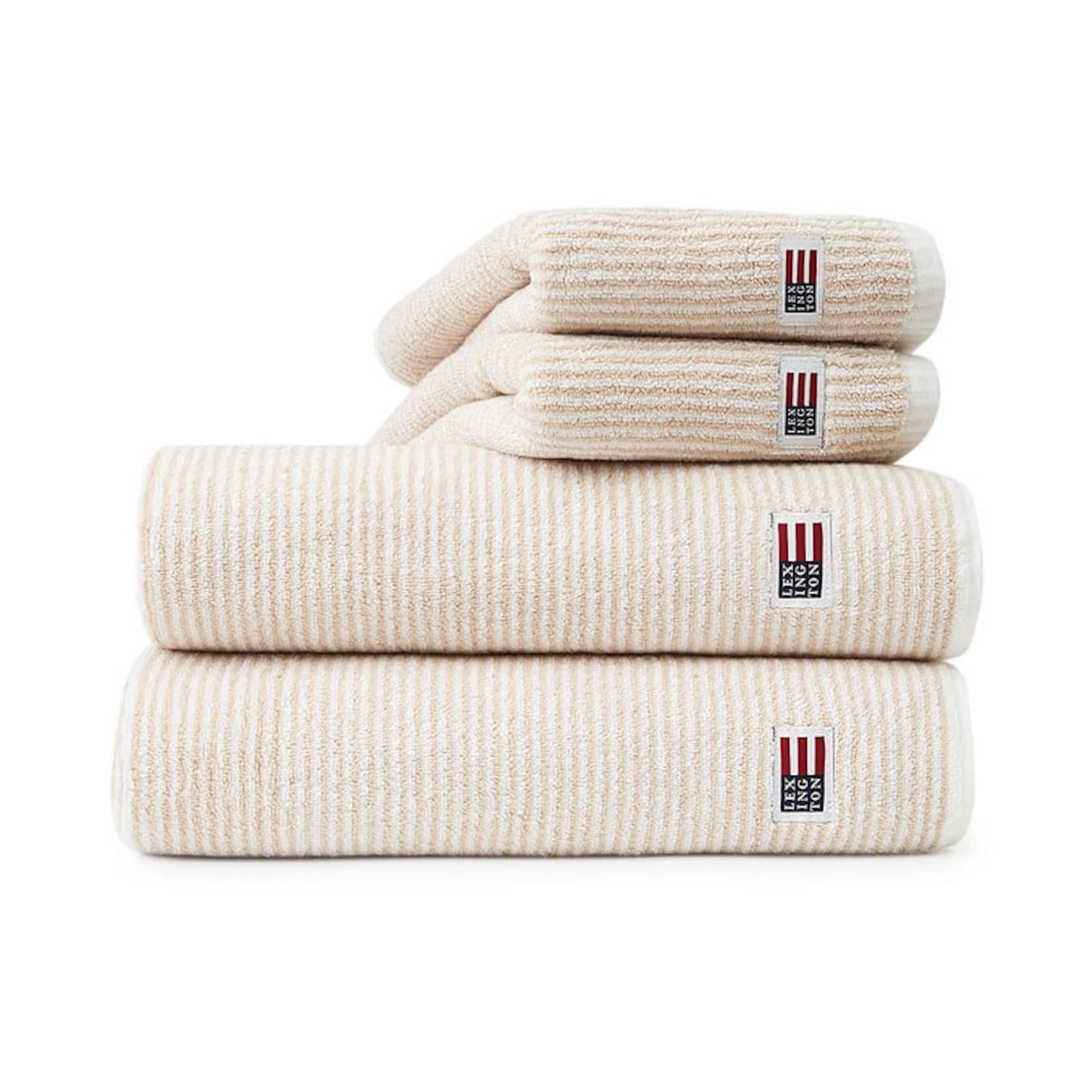 Handduk Lexington Icons Original Striped White-Tan