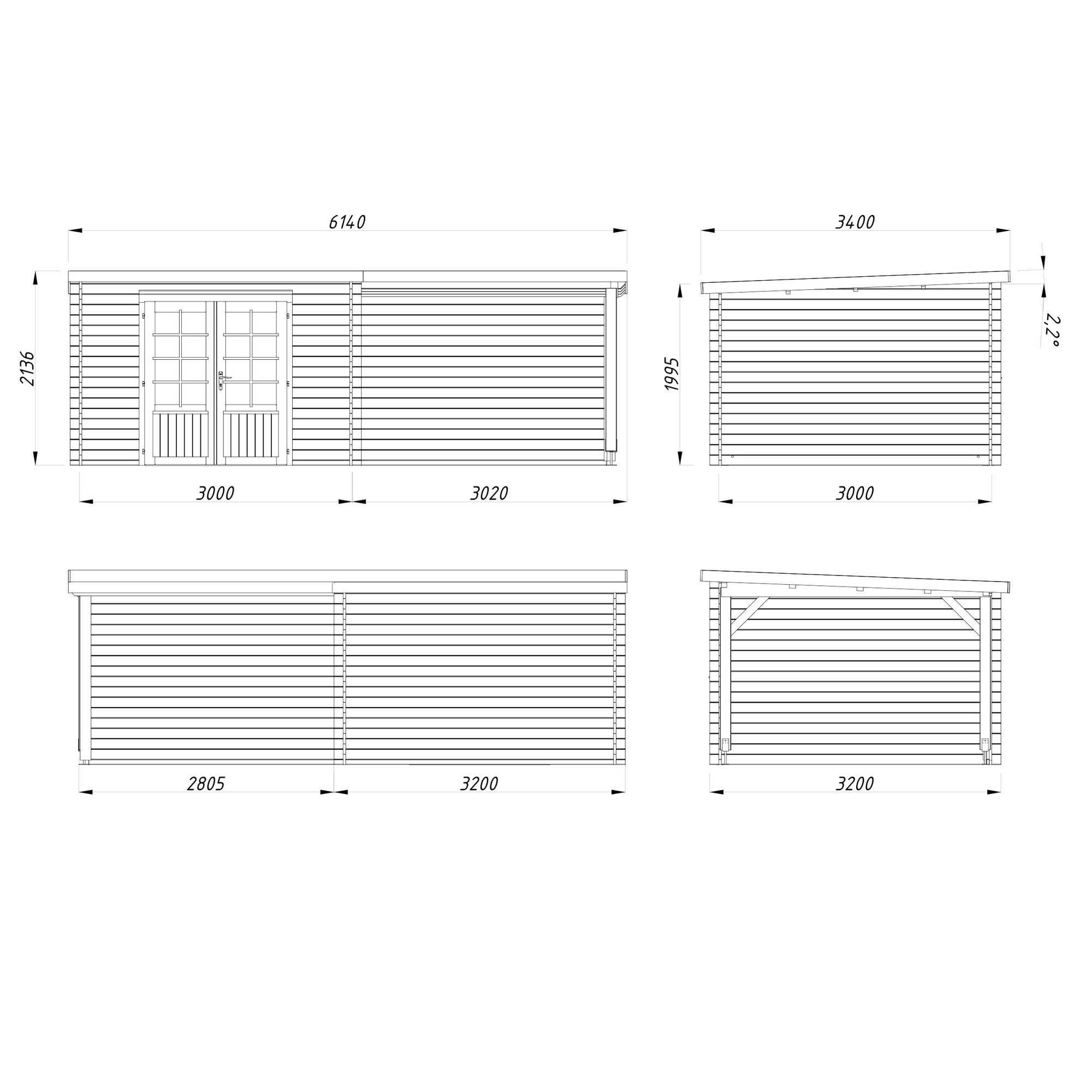 Stuga Palmako Ella 16,8 m2
