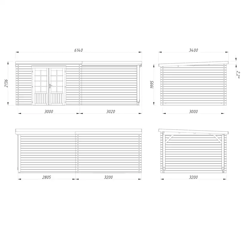 Stuga Palmako Ella 16,8 m2