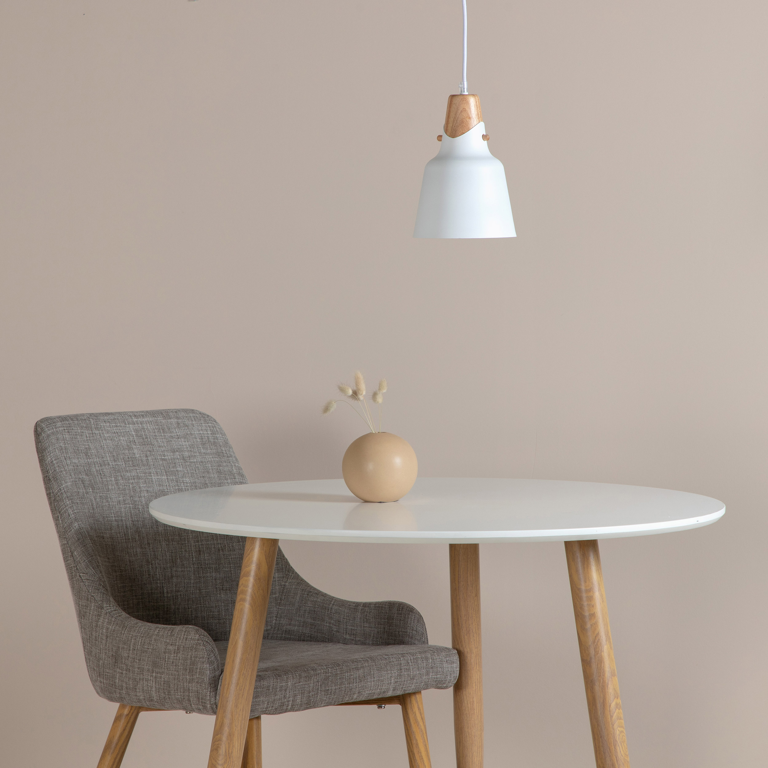 Rigel Pendant white D160*H220 Natur/Vit