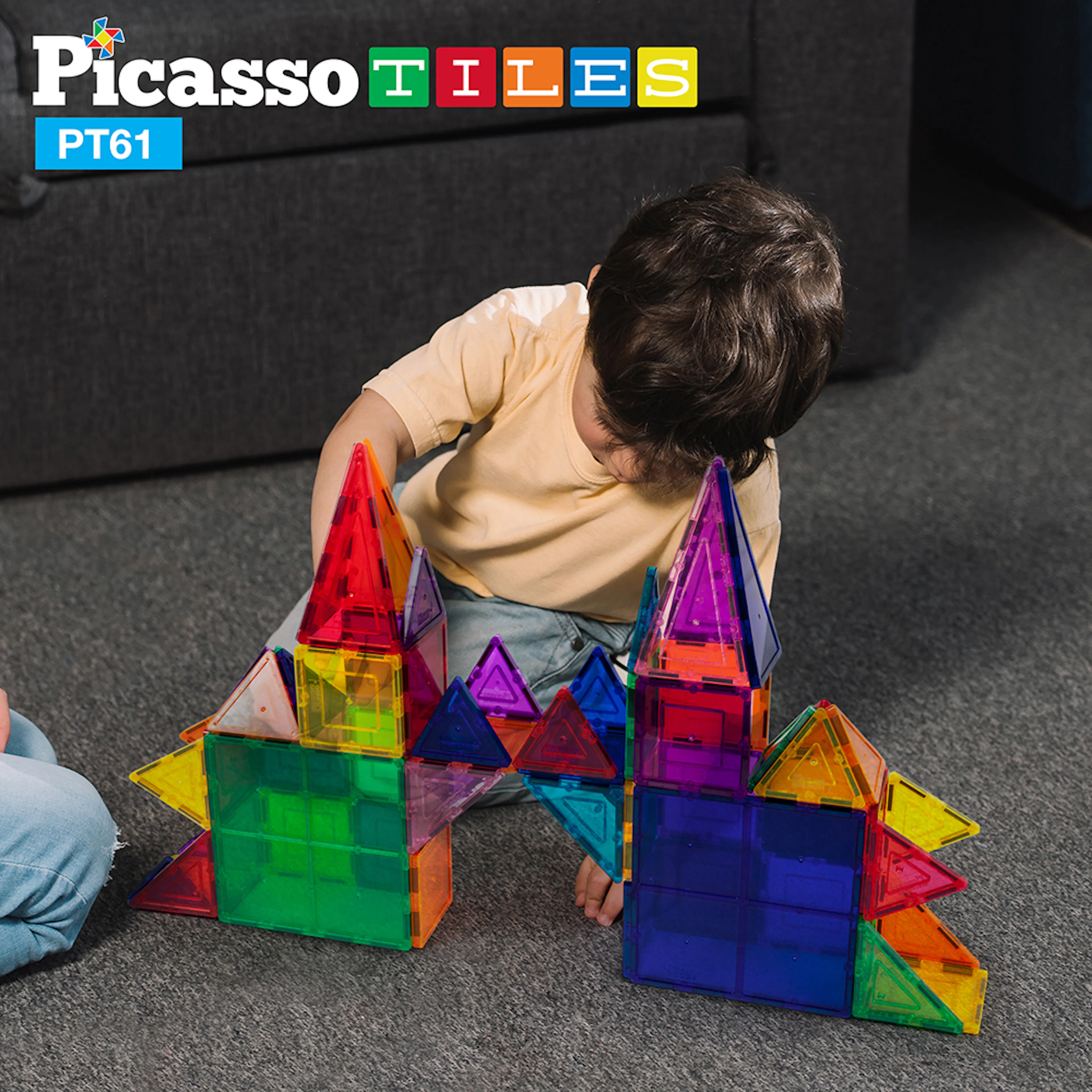 Magnetplattor Picasso Tiles 61 bitar