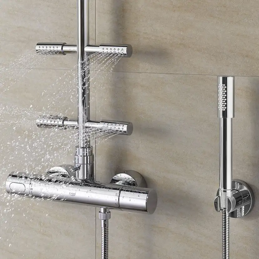 Takduschset Grohe Rainshower med 4 Sidoduschar