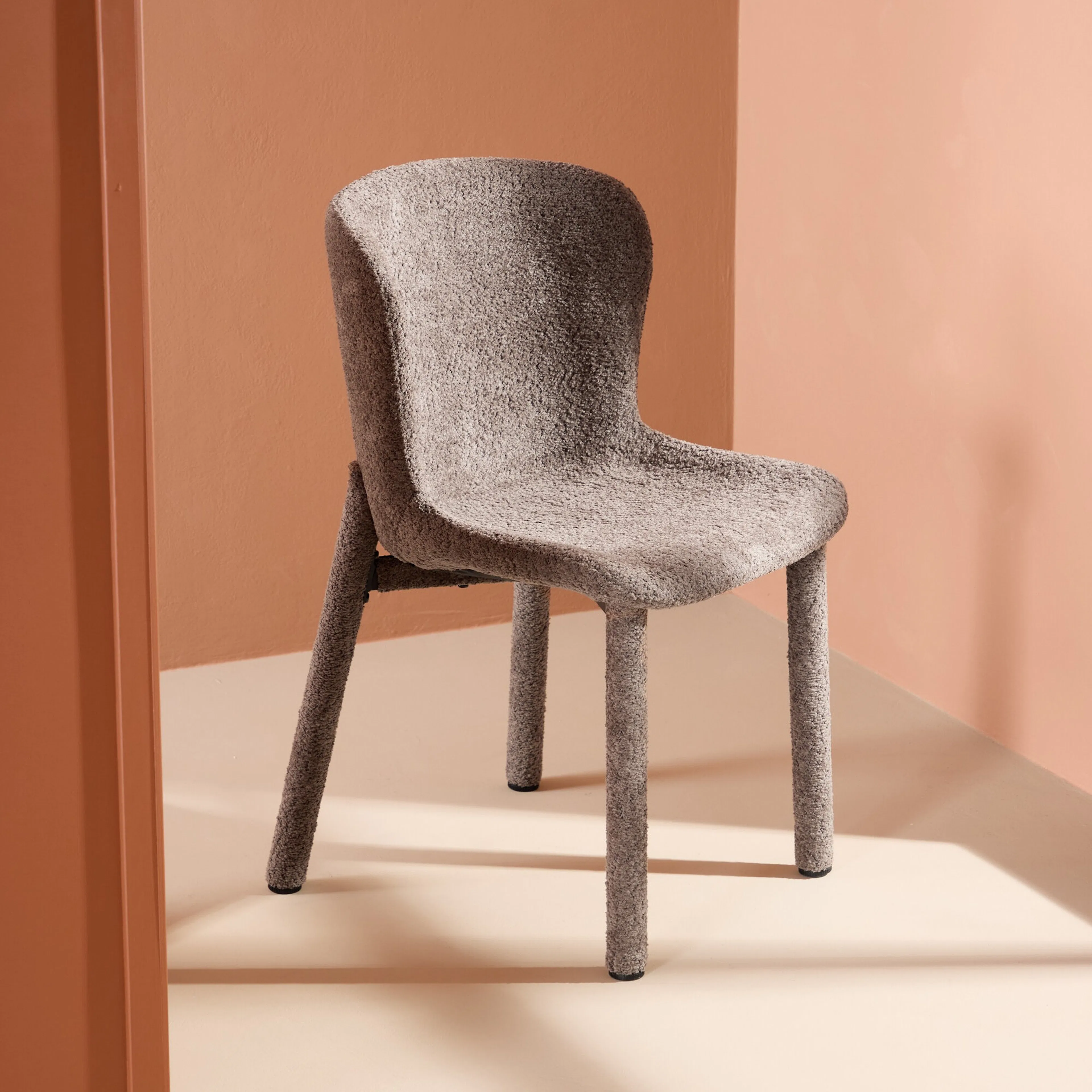 Astoria Dining Chair 2-pack - Brown Boucle Brun