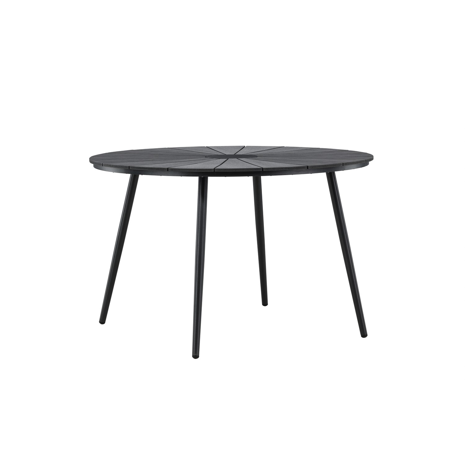 San Vito Dining Table Ø120 - Black / Black Svart