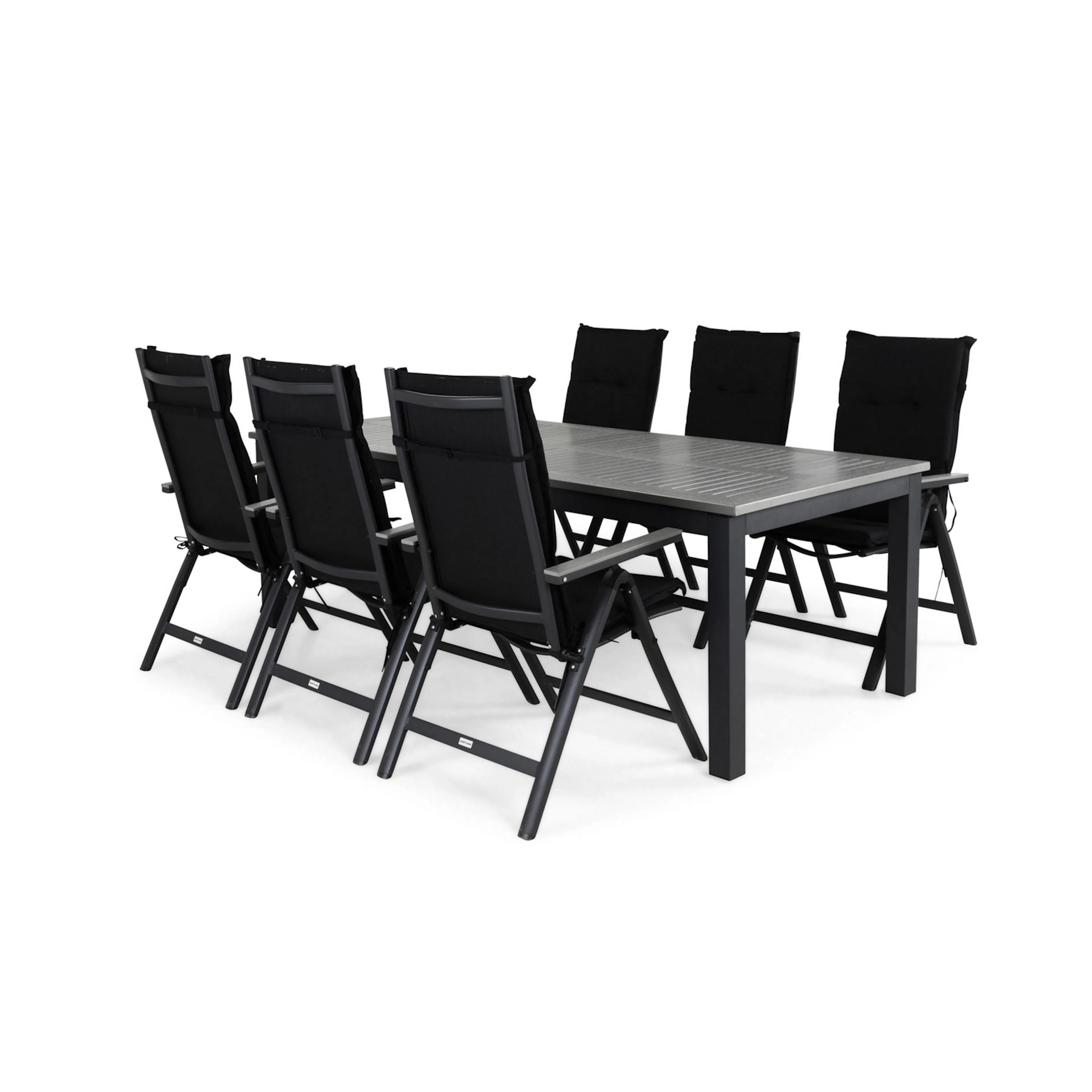 Matgrupp Comfort Garden Monaco 220-280 med 6 Monaco Light Stolar