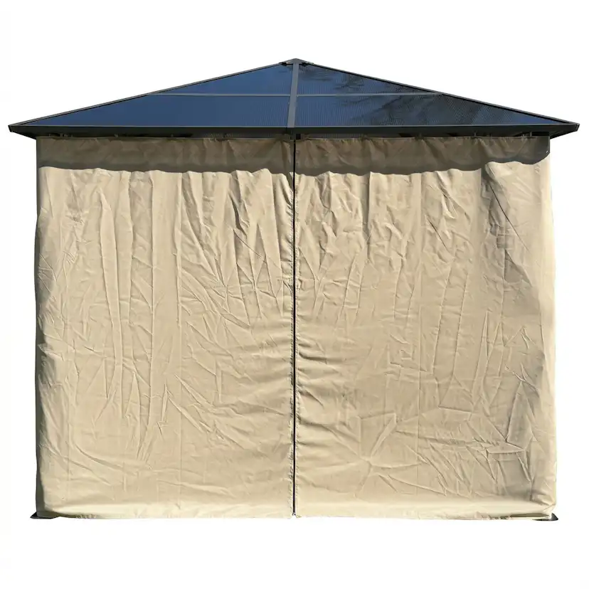 Paviljong Mag-Pro 3 x 3 m Antracit Med Polykarbonattak 6 mm