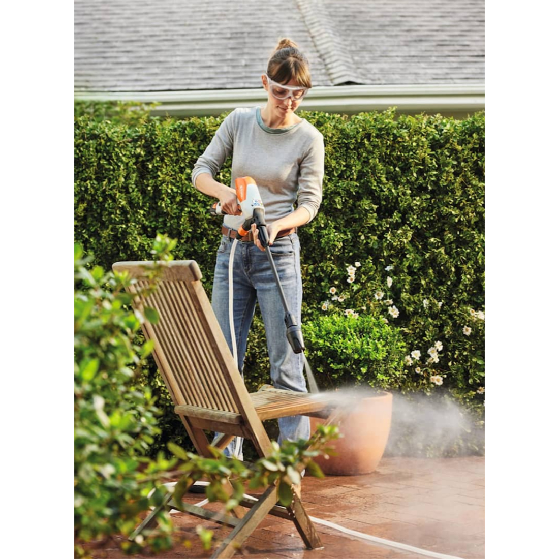 Högtryckstvätt STIHL RCA 20 Batteridriven - Flexibel Rengöring för Hem och Resa