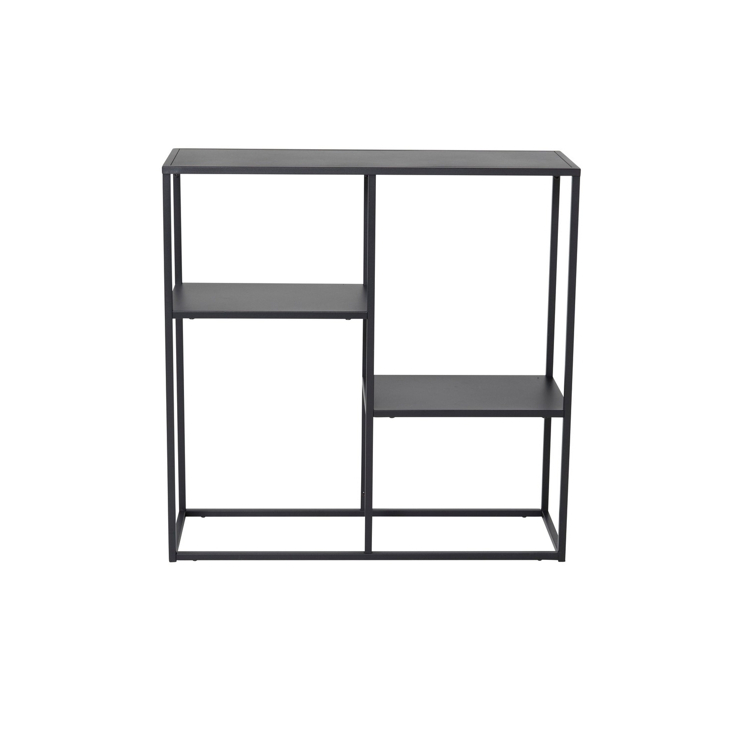 Avlastningsbord Venture Home Svart Staal med Öppet Hyllsystem i Pulverlackerat Stål