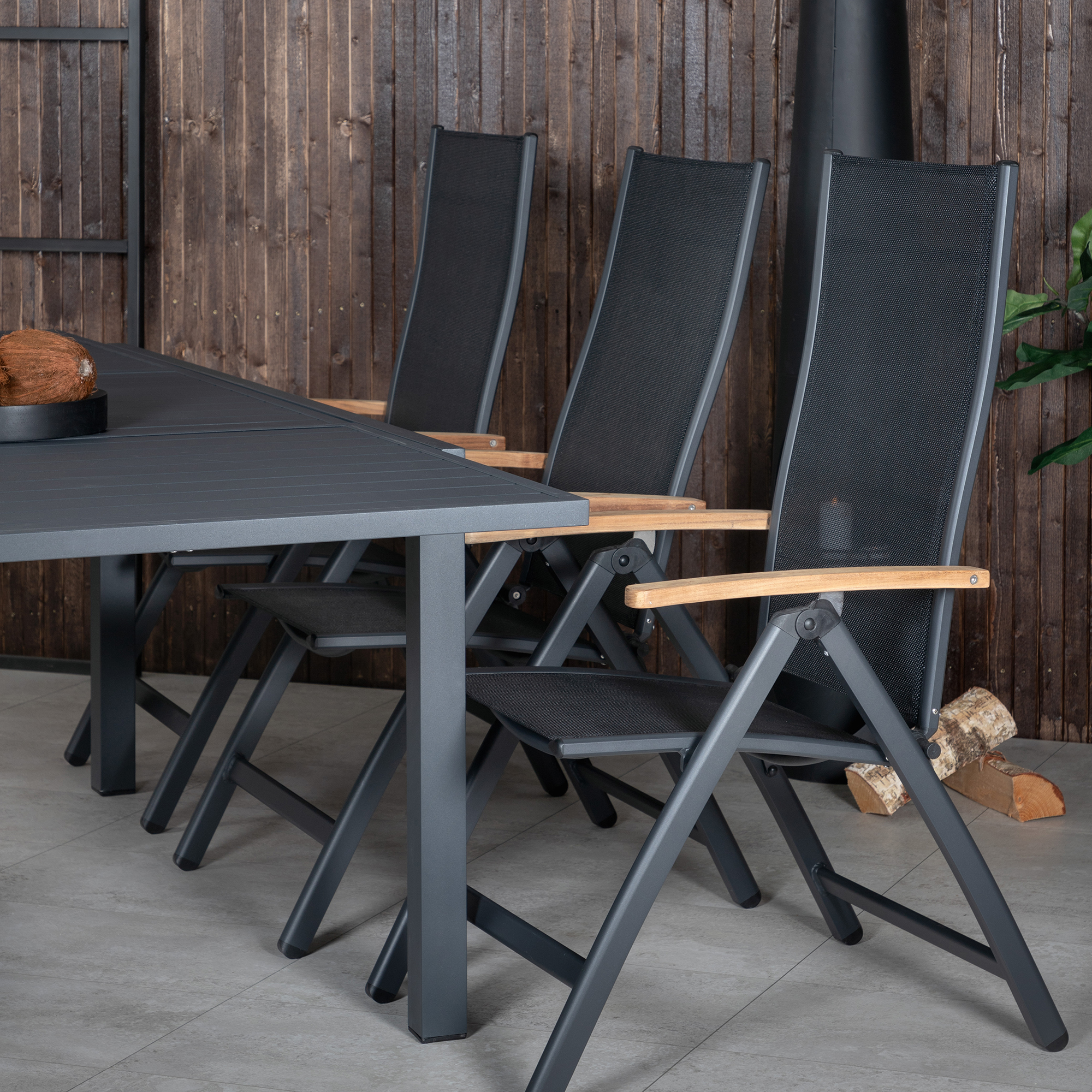 Matgrupp Venture Home Marbella med 6 Pave Stolar