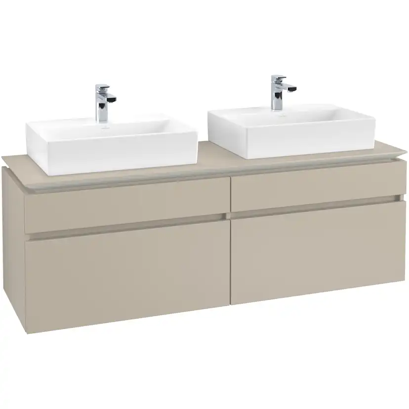 Tvättställsskåp Villeroy & Boch Legato 1600 med 4 Lådor för Två Tvättställ från Memento