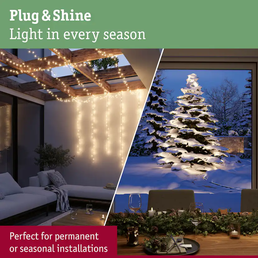 Ljusslinga LED Paulmann Yuna Fairy Lights Plug & Shine IP44 24V Ljus: Soft White, Längd: 5 m