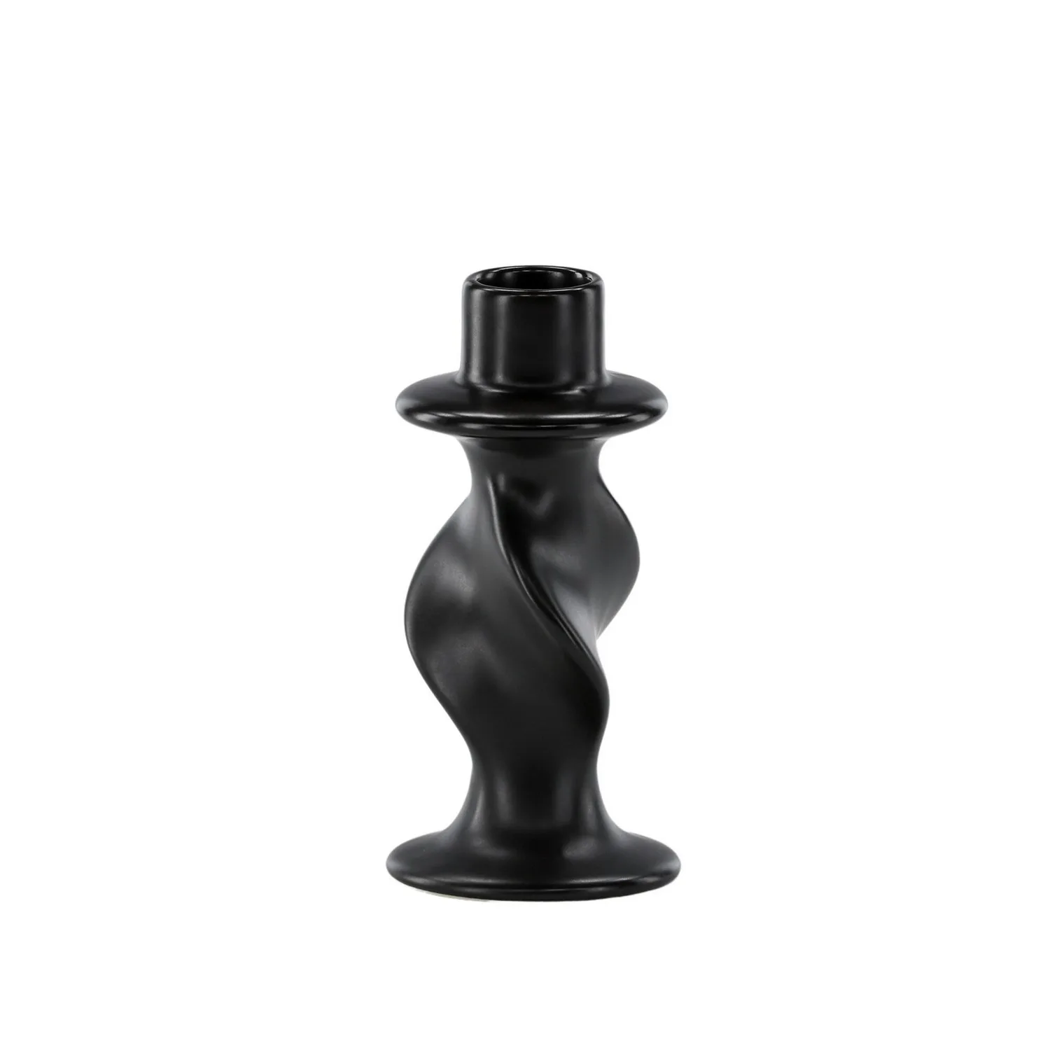 Glory Candlestick - Matte Black - D2*W6*H12cm Mattsvart