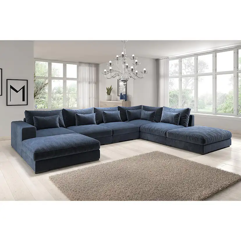 U-modulsoffa Bloomington Dubai med Divan Sammet